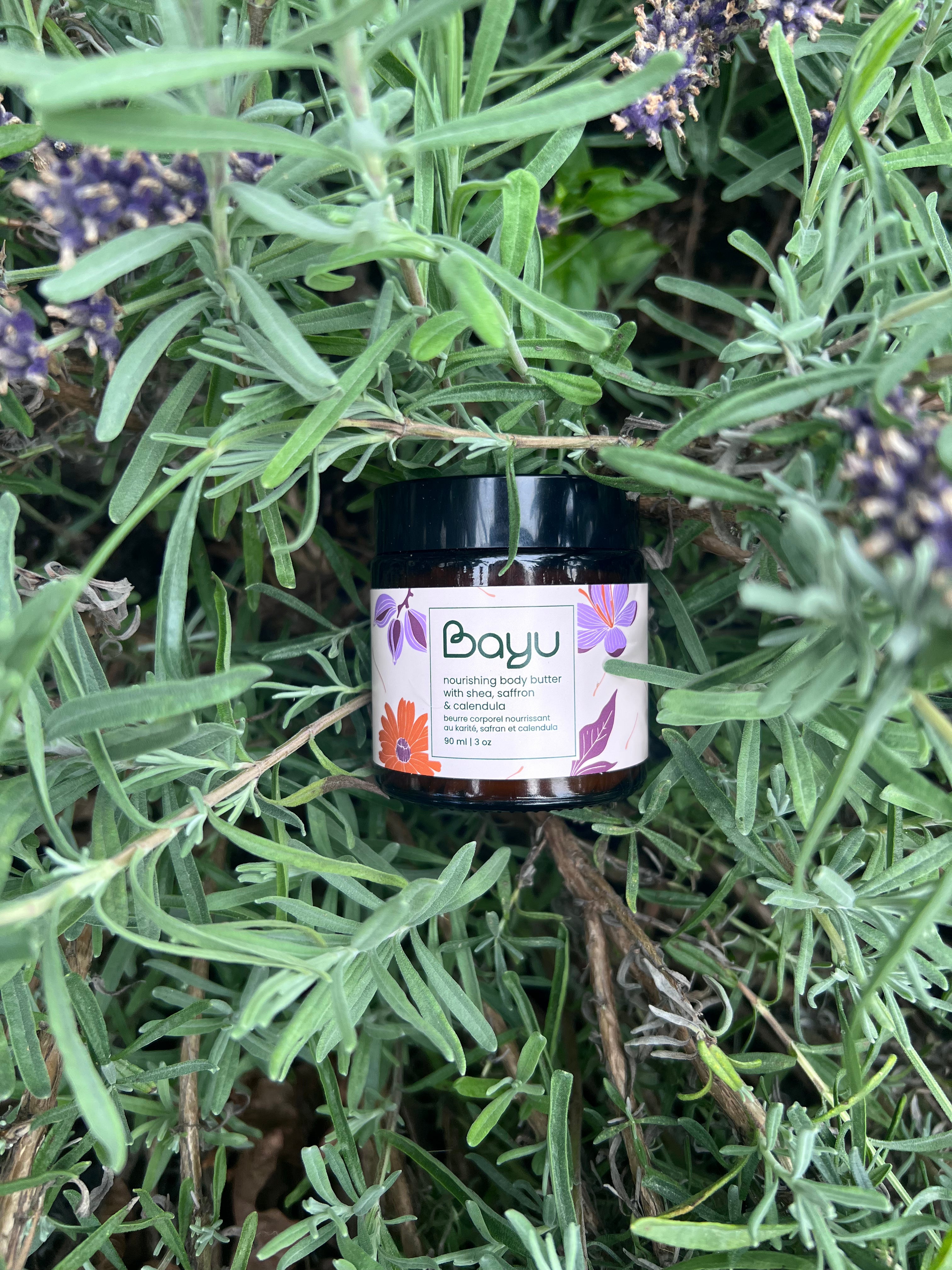 Bayu Nourishing Body Butter with Shea, Saffron & Calendula | Handmade in Canada
